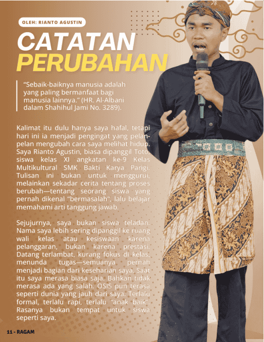 Catatan Perubahan: Dari Siswa Bermasalah Menjadi Belajar Bertanggung Jawab